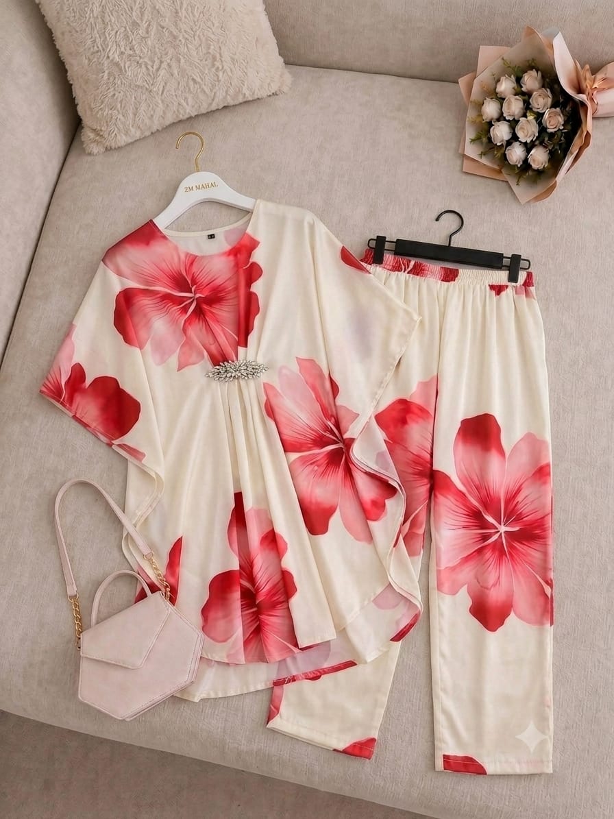 Digital Floral Kaftan