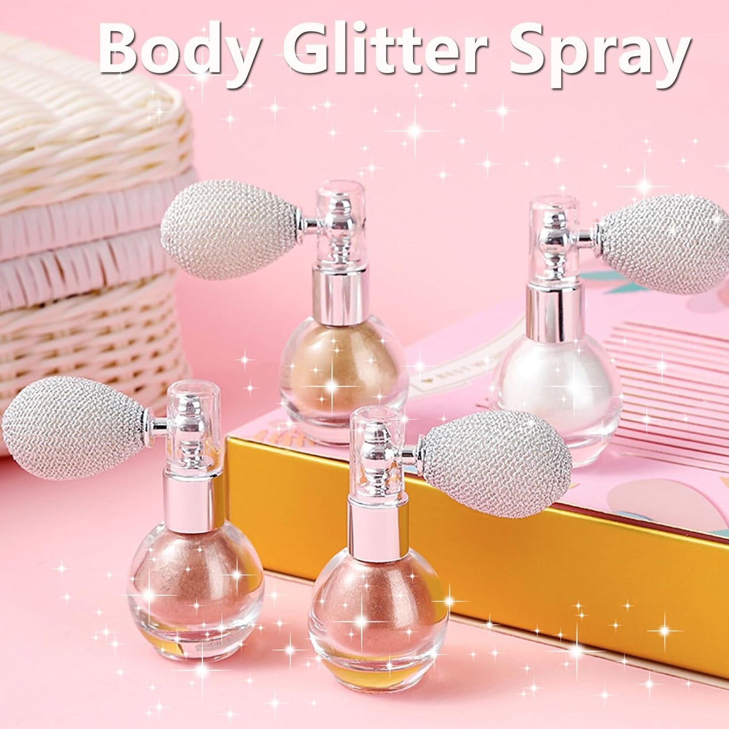 Original AnyLady Diamond Highlighter Powder Spray High Gloss Glitter Body Bronzer