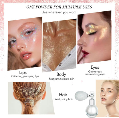 Original AnyLady Diamond Highlighter Powder Spray High Gloss Glitter Body Bronzer
