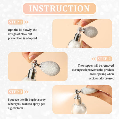 Original AnyLady Diamond Highlighter Powder Spray High Gloss Glitter Body Bronzer