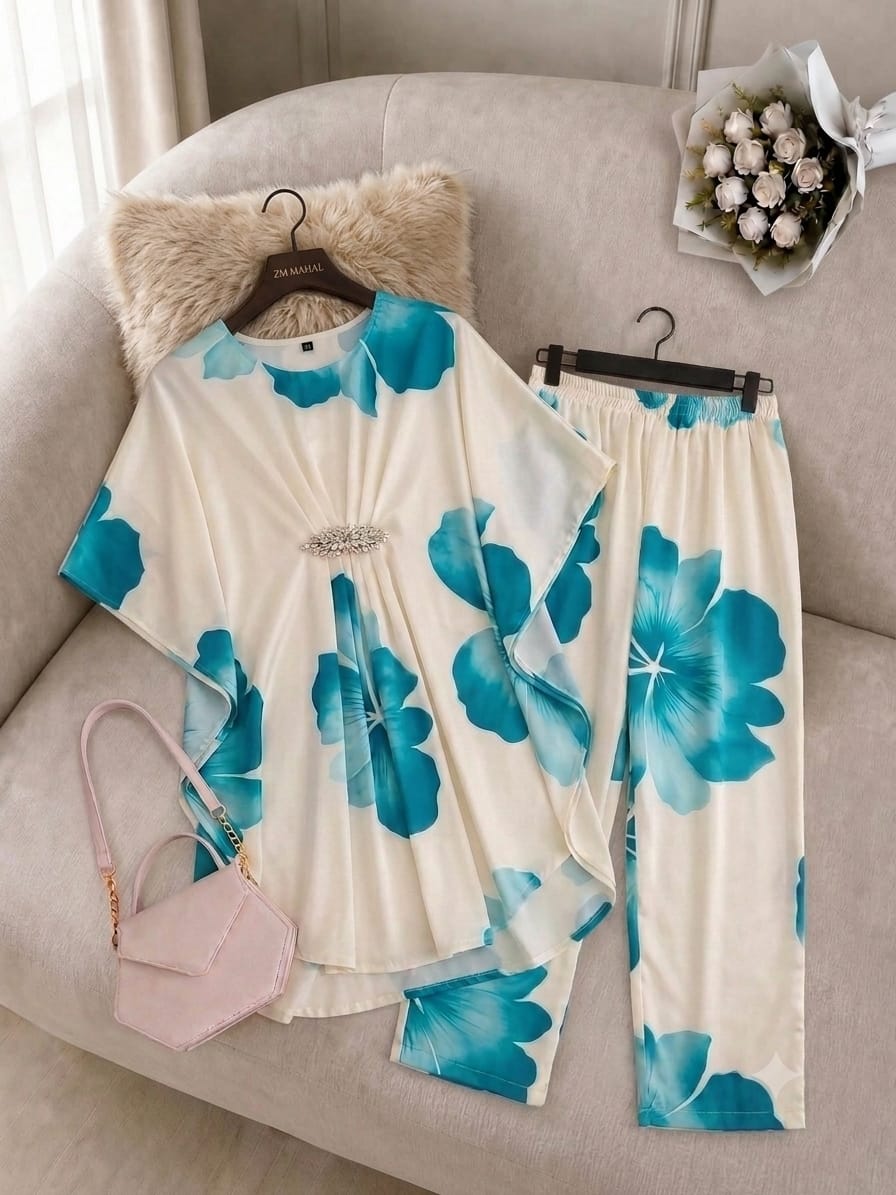 Digital Floral Kaftan