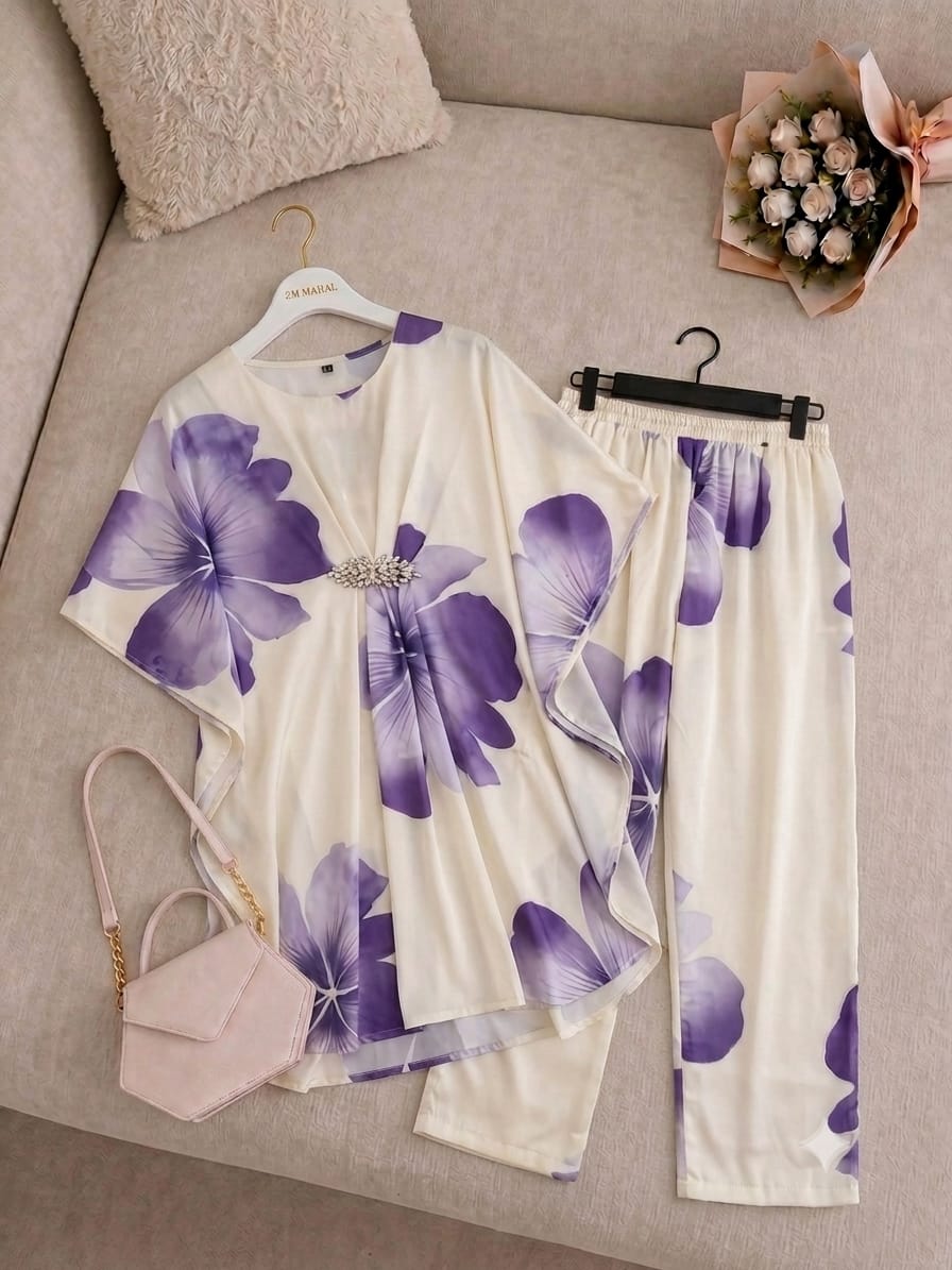 Digital Floral Kaftan